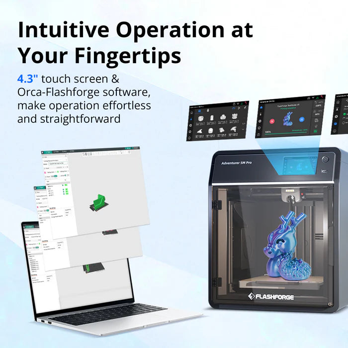 Flashforge Adventurer 5M Pro - Fully Enclosed 3D Printer