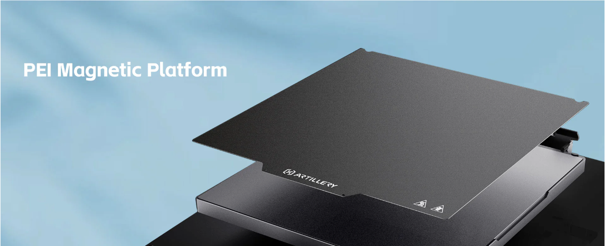 Artillery Sidewinder X3 and X4 Plus Replacement PEI Bed Plate