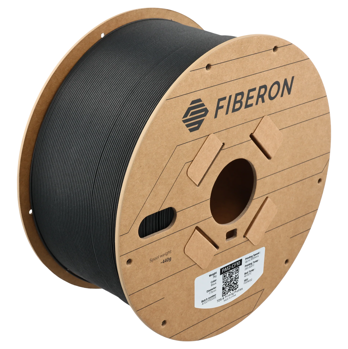 Fiberon PA12-CF10 Carbon Fiber Reinforced Nylon Filament
