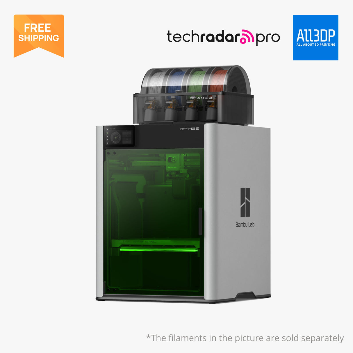 Bambu Lab H2S Single Nozzle 3D Printer