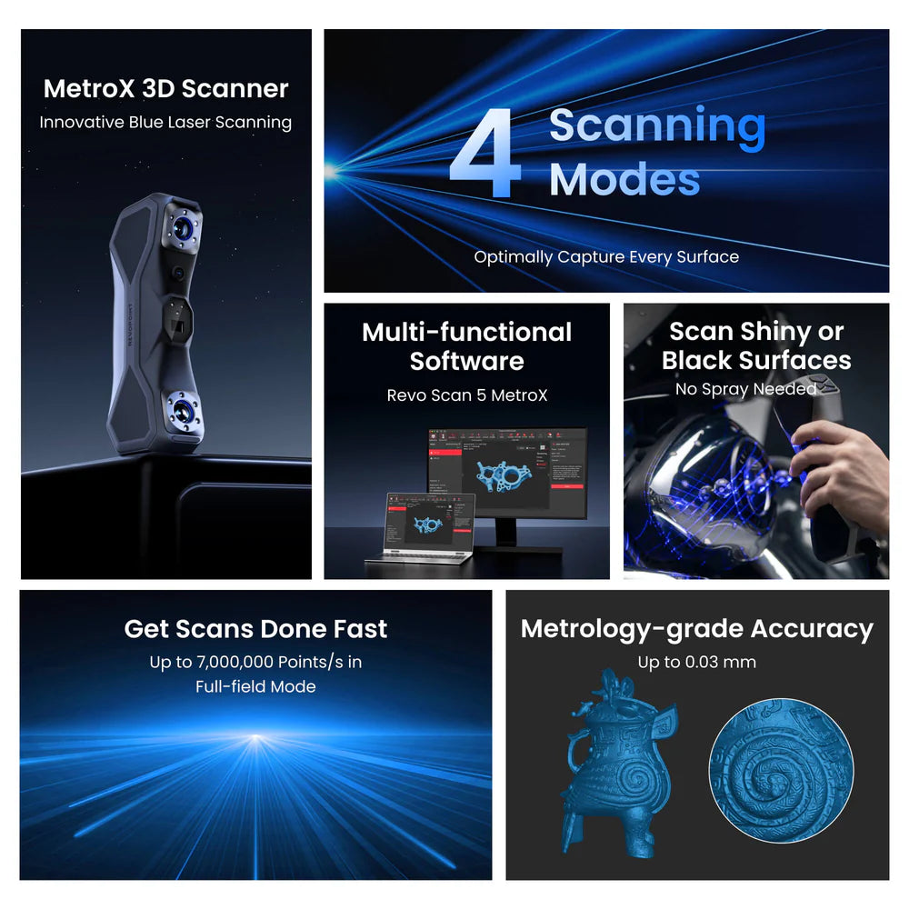 Revopoint MetroX & MetroX Pro: Metrology-Grade 3D Scanners