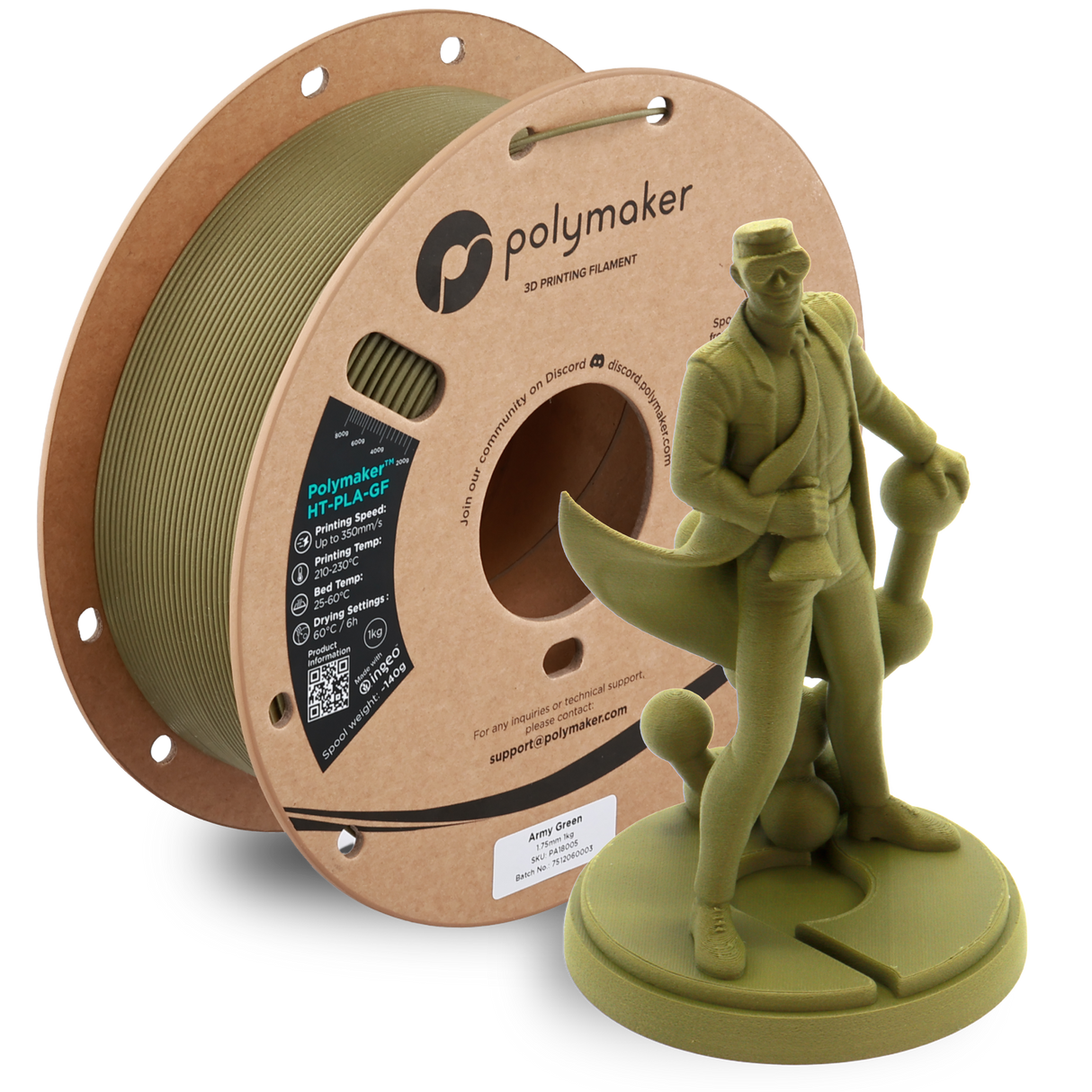 Polymaker HT-PLA-GF (High Temperature, Glass-Filled)