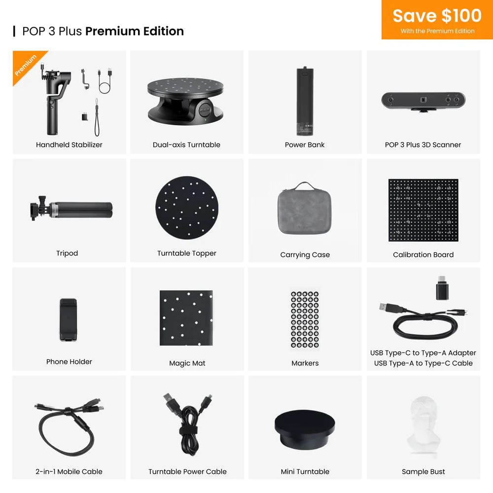 Revopoint POP 3 Plus Portable 3D Scanner