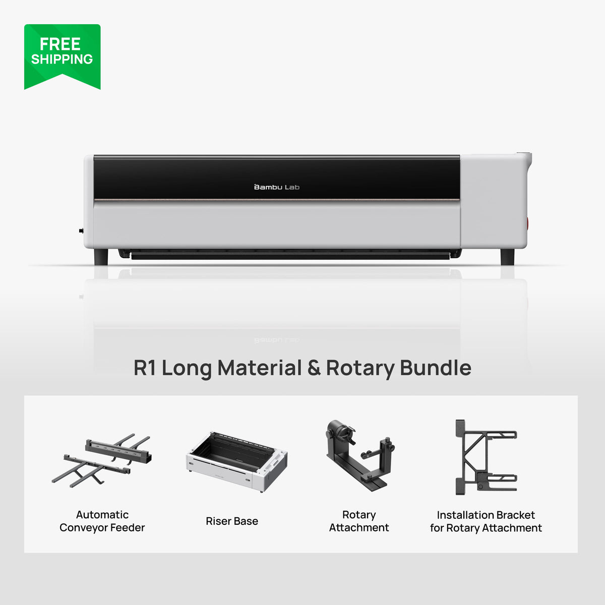 PRE-ORDER: Bambu Lab R1 55W Desktop CO2 Laser Cutter