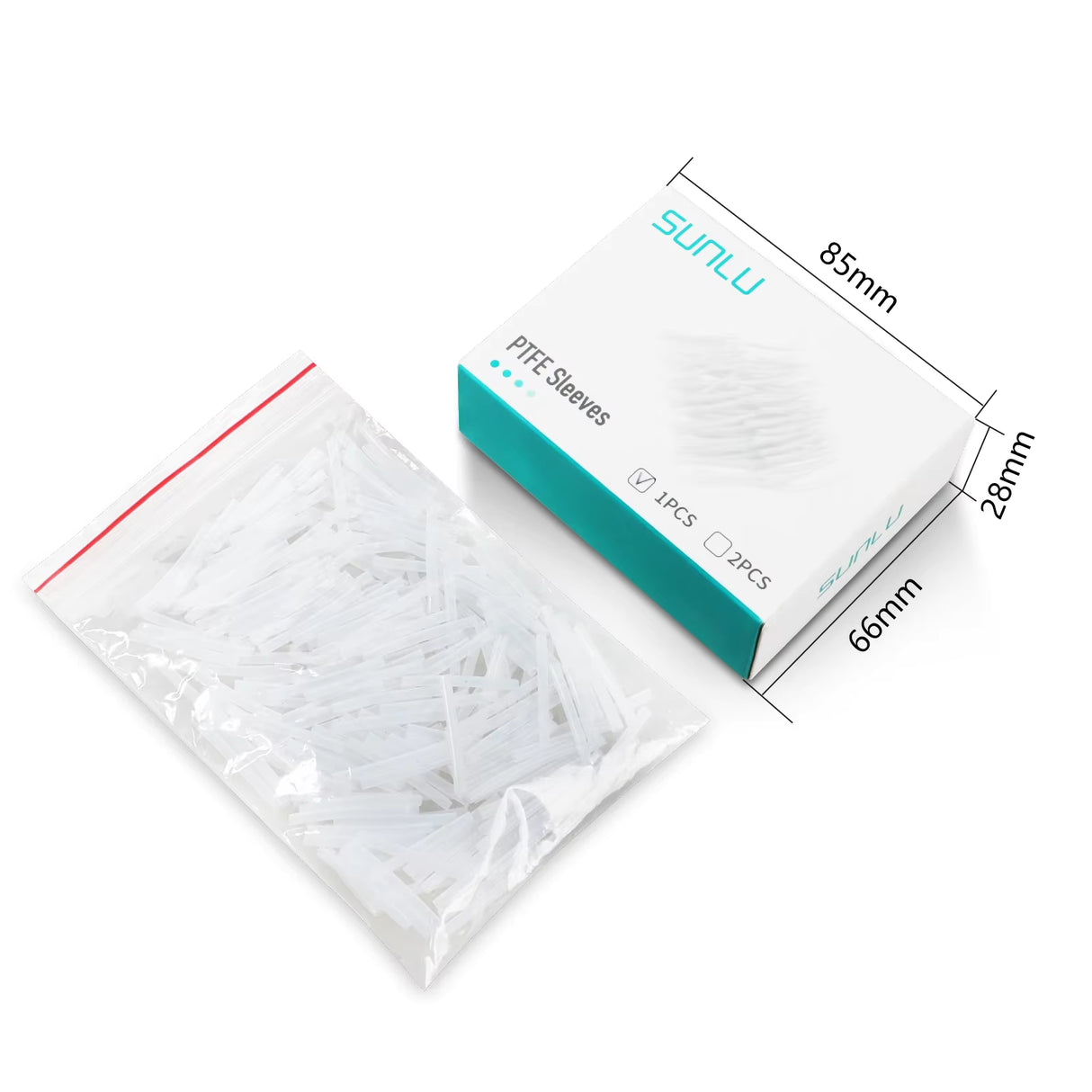SUNLU PTFE Sleeves for Filament Connector (200pcs)