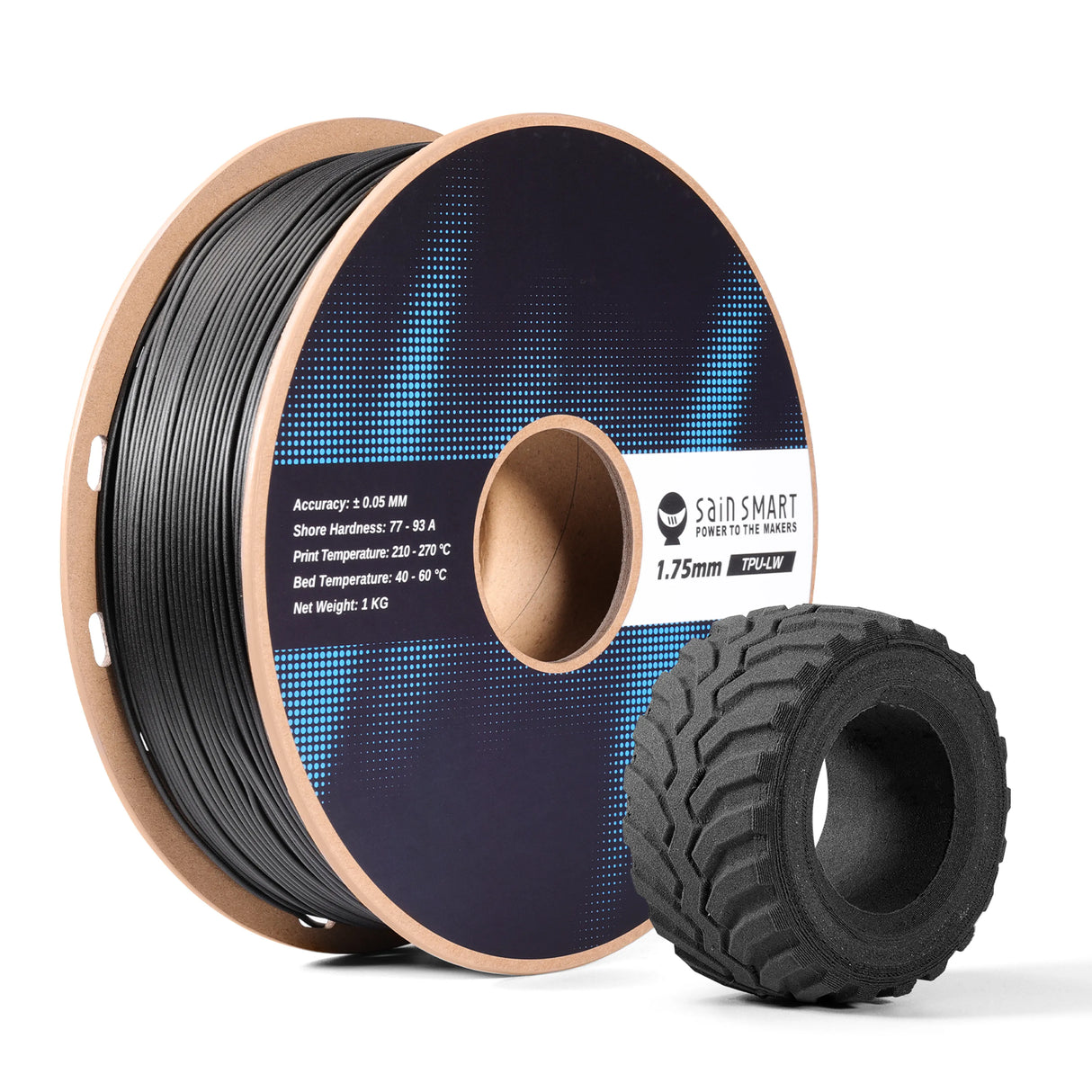 SainSmart Lightweight TPU Filament - Foaming LW-TPU 77A–93A