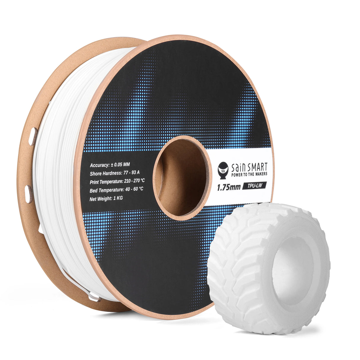SainSmart Lightweight TPU Filament - Foaming LW-TPU 77A–93A