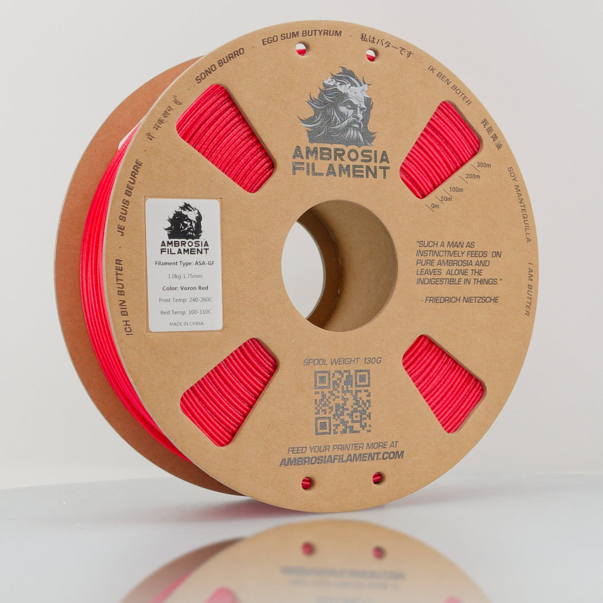 AMBROSIA ASA-GF Glass-Filled ASA Filament of the Gods