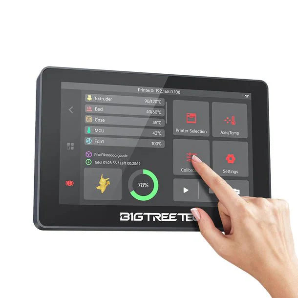 BigTreeTech K-Touch 5-Inch Wireless Touchscreen Control for Klipper 3D Printers