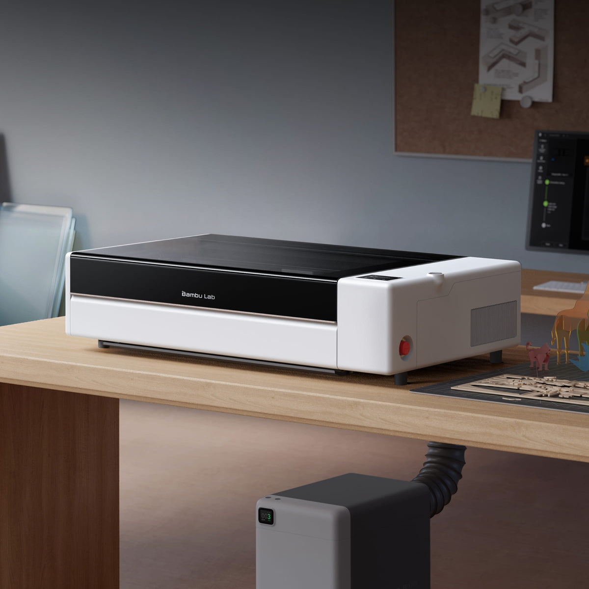 PRE-ORDER: Bambu Lab R1 55W Desktop CO2 Laser Cutter