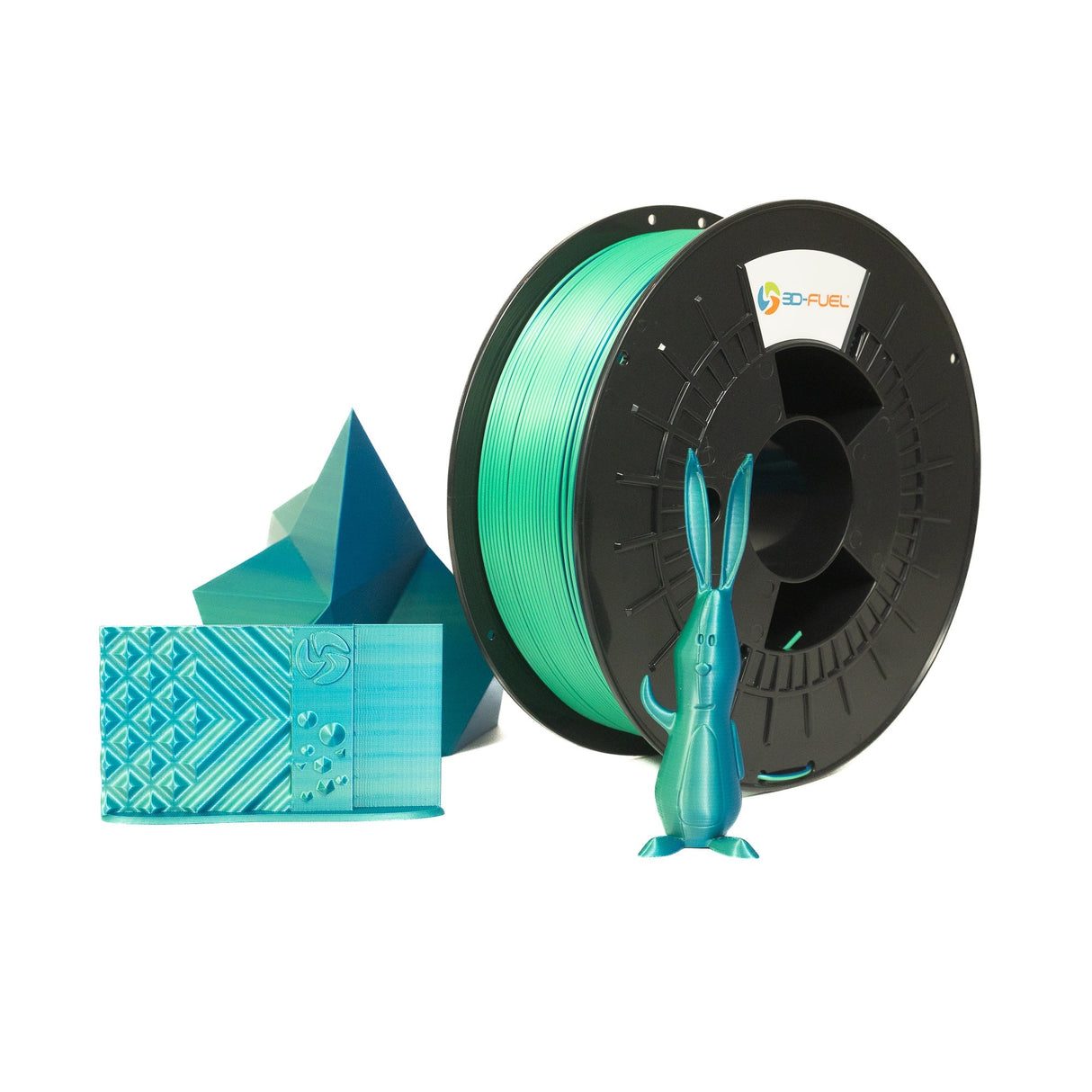Dual-Color Silk PLA+, Silky Lagoon