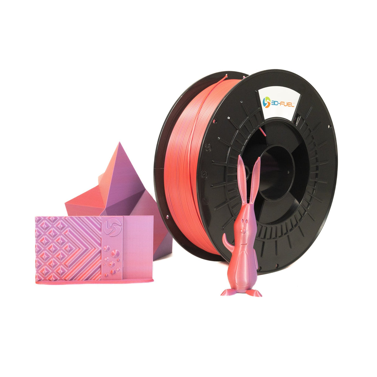 Dual-Color Silk PLA+, Silky Mixed Berry