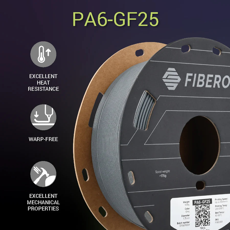 Fiberon PA6-GF25 Glass Fiber Reinforced Nylon Filament