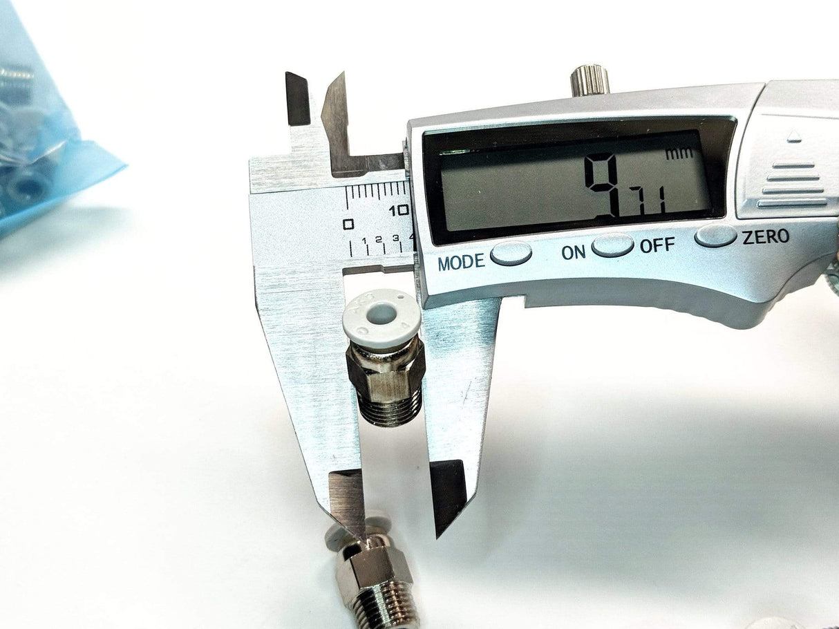 Capricorn Printer Parts PC4-M10 Straight-Thru Fittings (4-Pack)