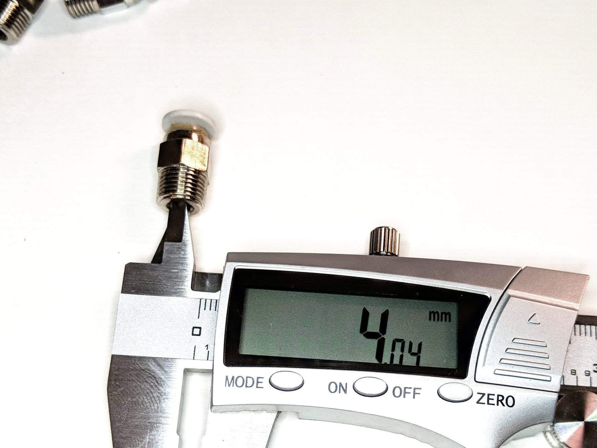 Capricorn Printer Parts PC4-M10 Straight-Thru Fittings (4-Pack)