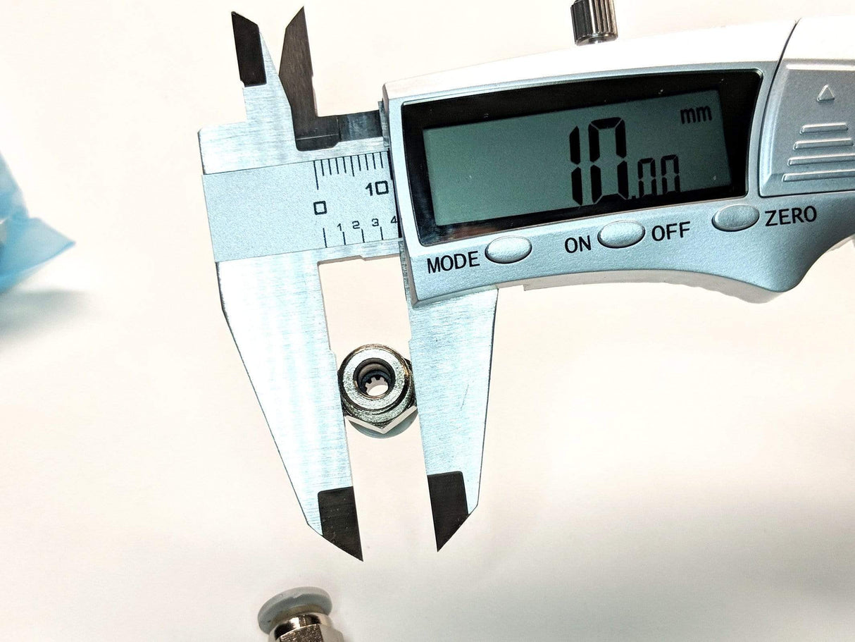 Capricorn Printer Parts PC4-M10 Straight-Thru Fittings (4-Pack)