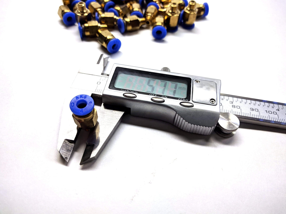 Capricorn Printer Parts PC4-M6 Bowden Fittings (4-Pack)