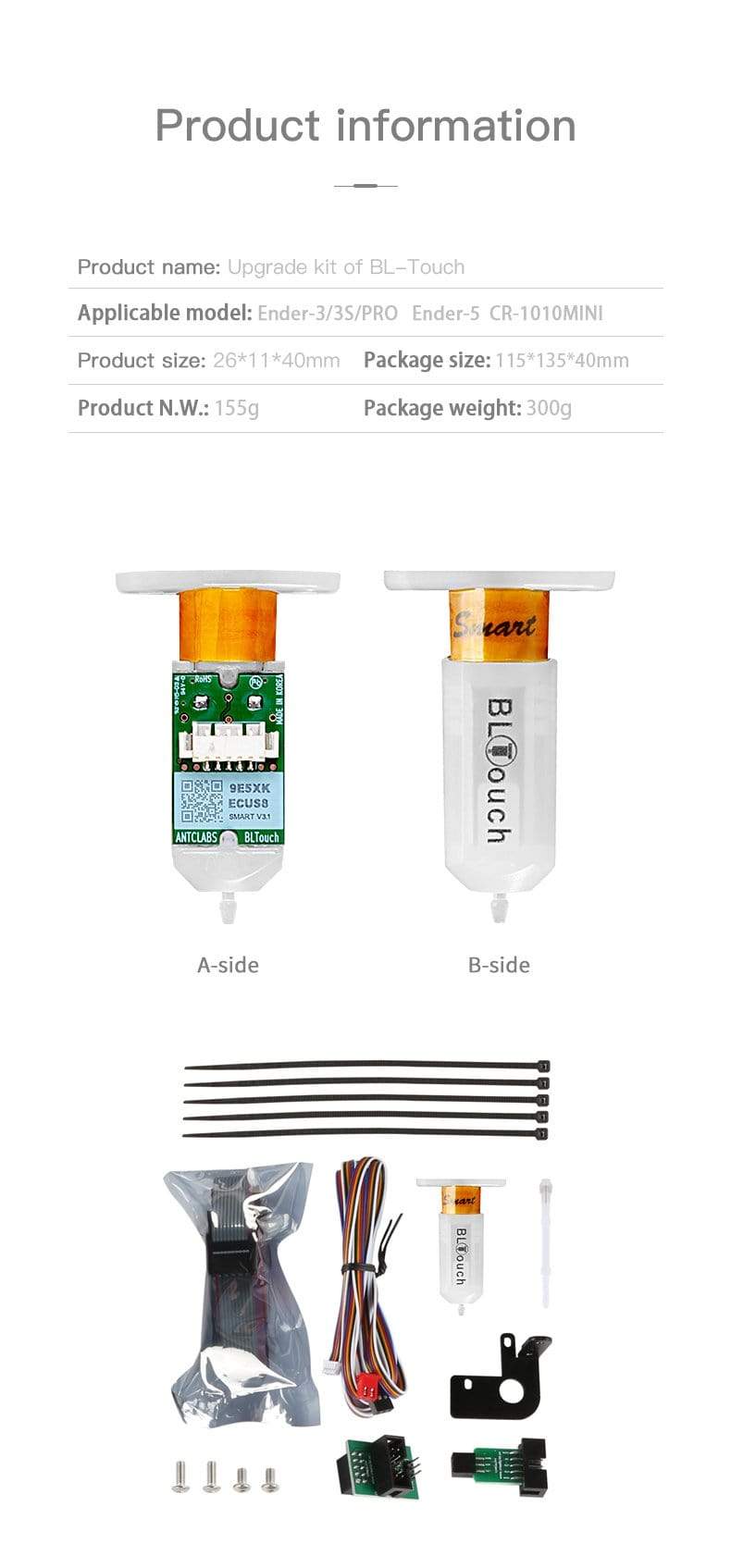 Creality Printer Parts 8-Bit BL-Touch Upgrade Kits for Creality 3D Printers