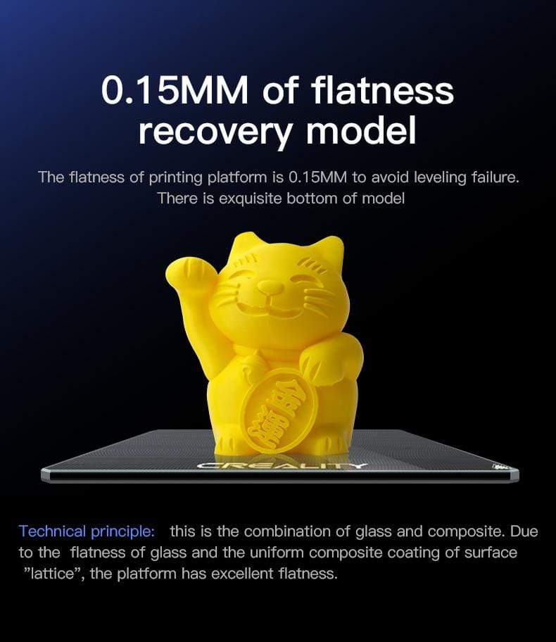 Creality Printer Parts Carborundum Glass Build Plates for Creality Printers