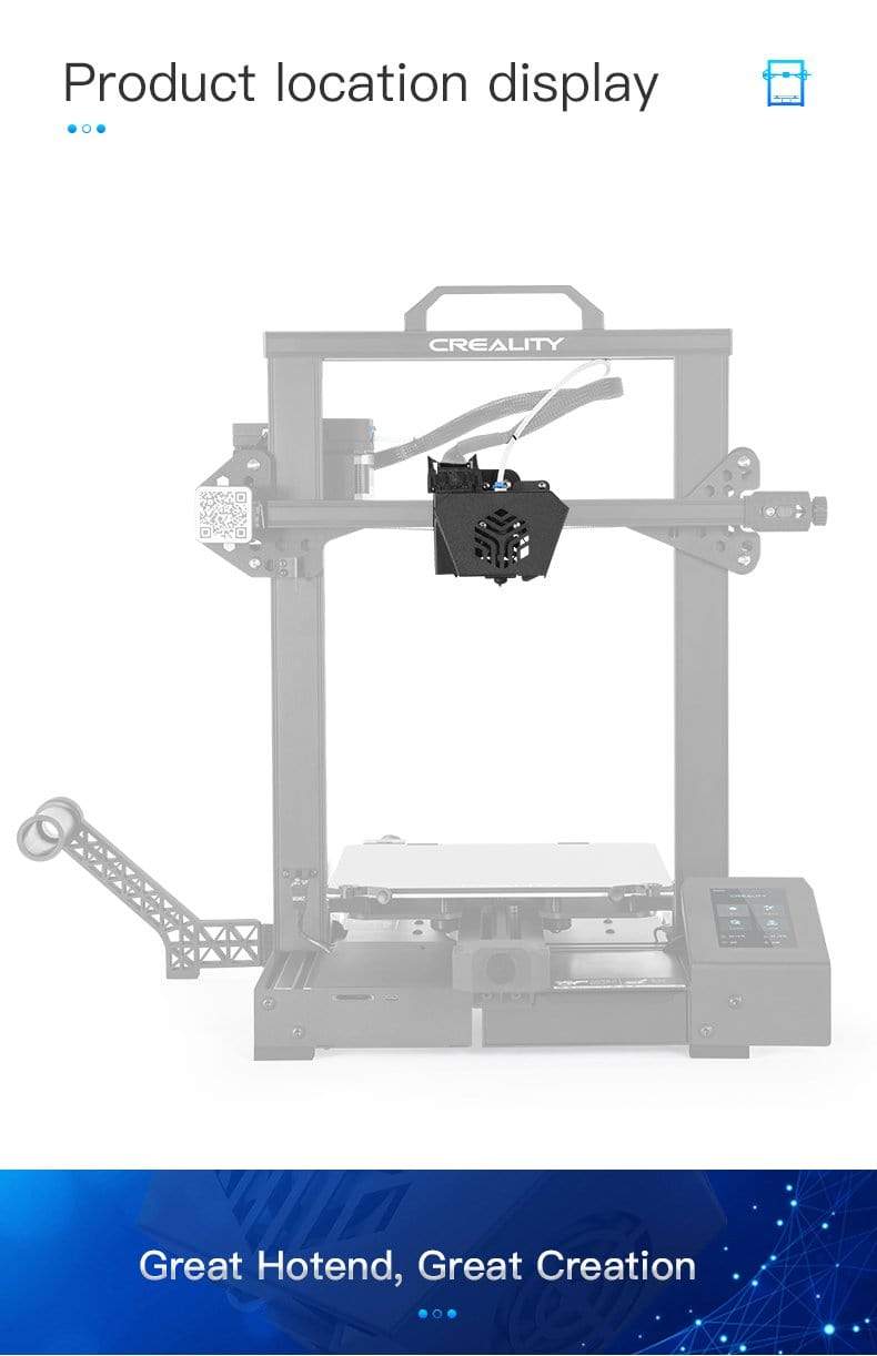 Creality Printer Parts CR-6 Full Print Head (Assembled)