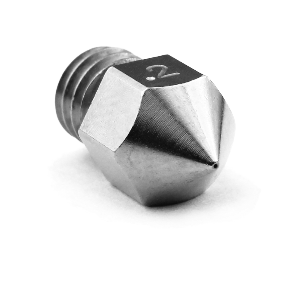 Micro Swiss Printer Parts 0.20mm MK8 Plated TwinClad XT Wear-Resistant Nozzle