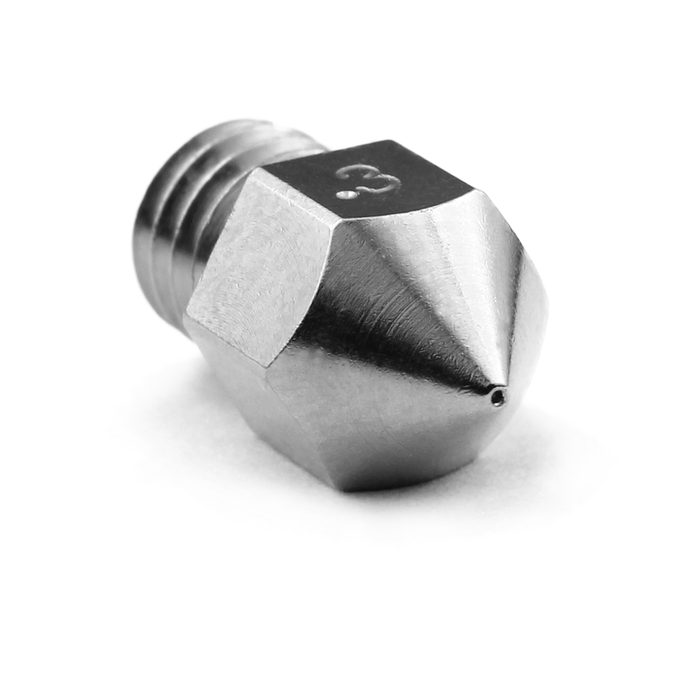 Micro Swiss Printer Parts 0.30mm MK8 Plated TwinClad XT Wear-Resistant Nozzle