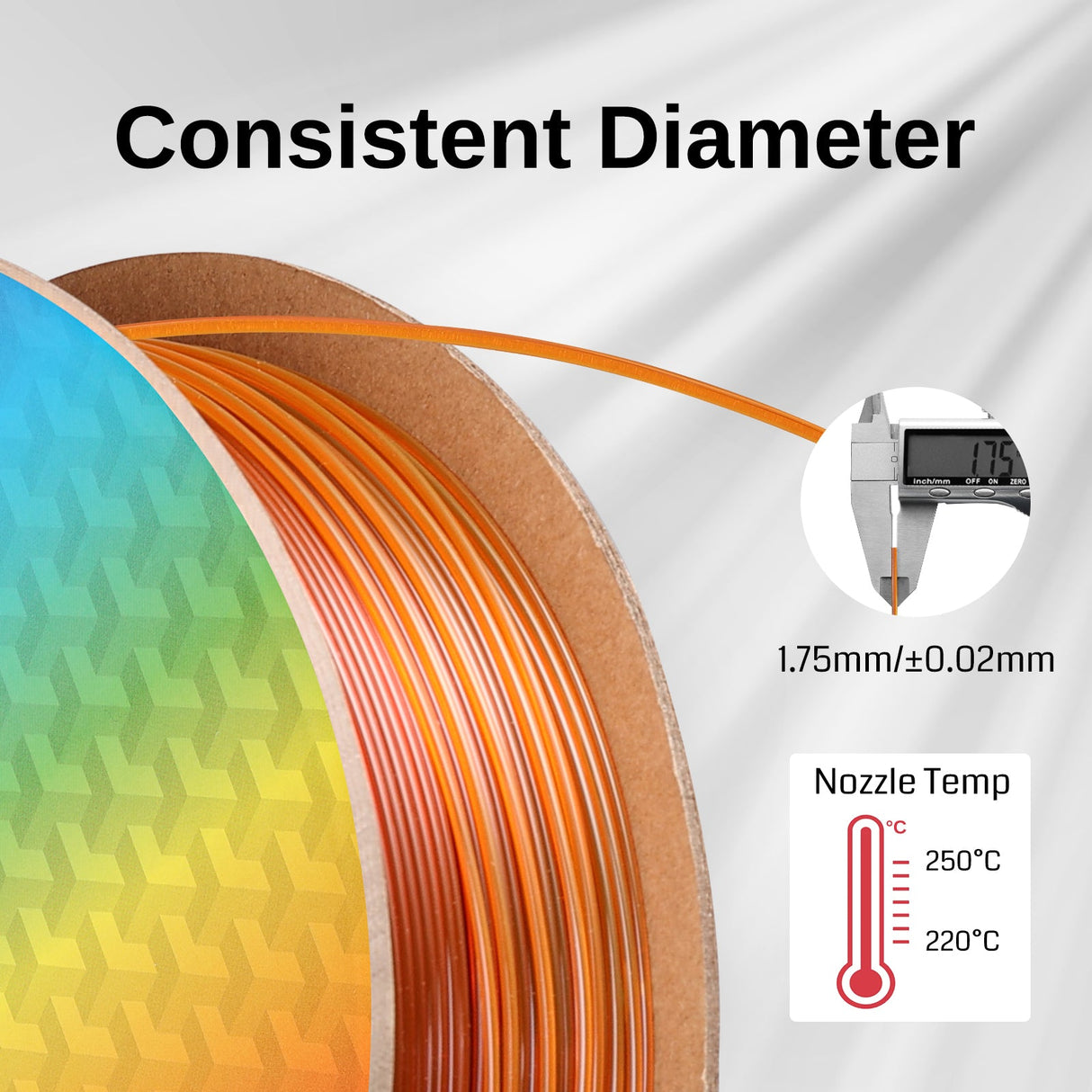 SainSmart Translucent Rainbow PRO-3 PETG Filament