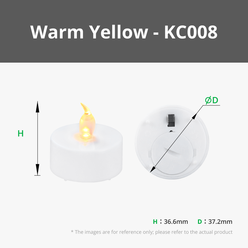 Bambu Lab LED Flame Tea Light Candle Set