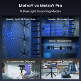 Revopoint MetroY & MetroY Pro: Wireless Blue Laser 3D Scanners