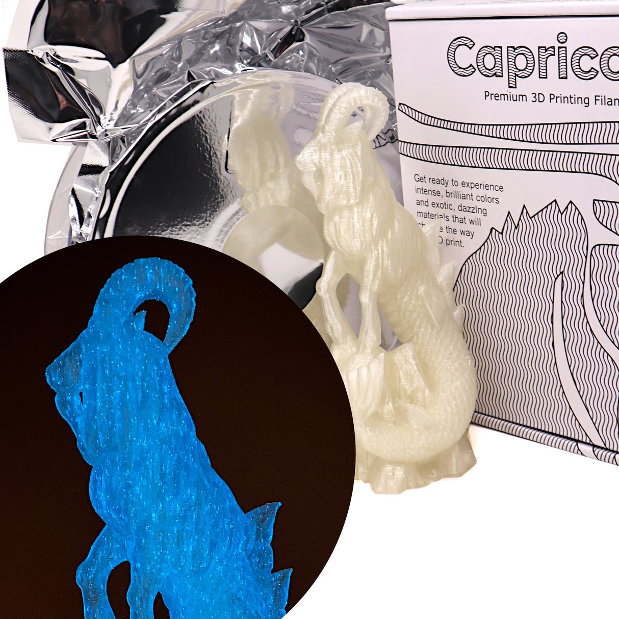 Capricorn Firefly Glow in the Dark PLA Filament