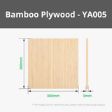 3mm Bamboo Board (6 pcs) for Bambu Lab H2 Series