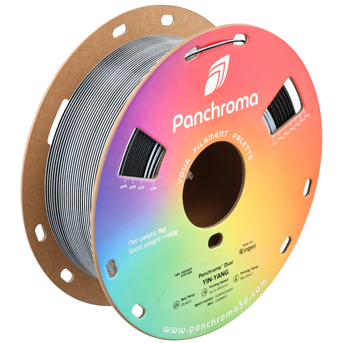Panchroma Dual Special PLA 1.75mm 3D printer filament | Polymaker - Dual Yin-Yang