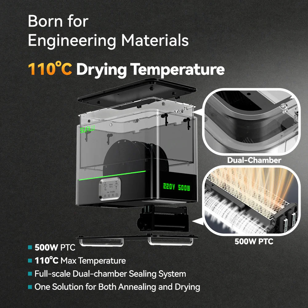 SUNLU FilaDryer E2, Professional Drying and Annealing System