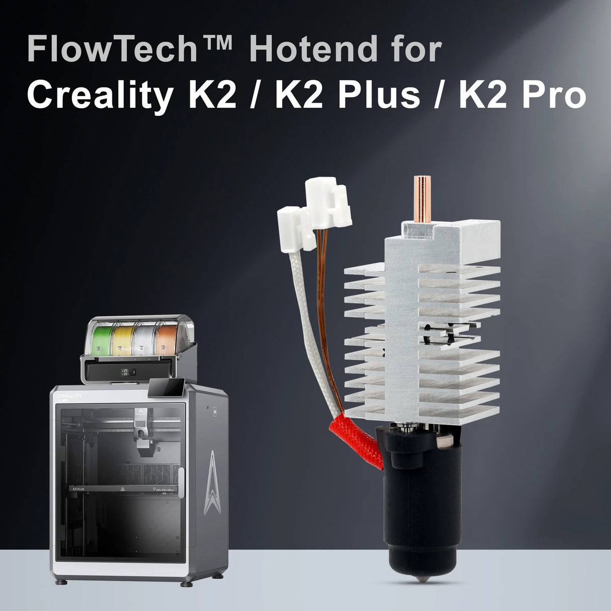 Micro Swiss FlowTech Hotend for Creality K2, K2 Plus, K2 Pro