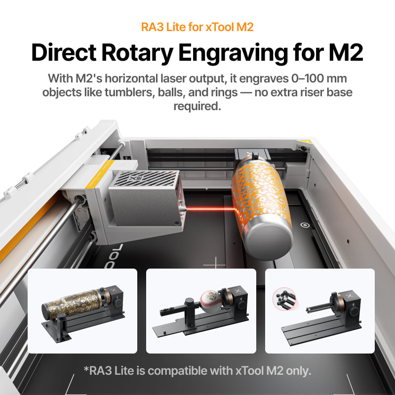 xTool RA3 & RA3 Lite: Intelligent Rotary Engraving for Rings, Tumblers & Ornaments