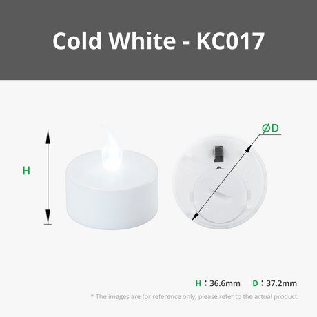 Bambu Lab LED Flame Tea Light Candle Set