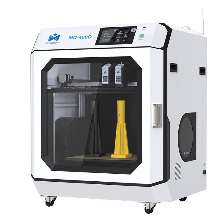 Mingda MD-400D Industrial IDEX 3D Printer with 400mm Build Volume