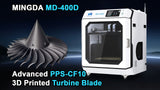 Mingda MD-400D Industrial IDEX 3D Printer with 400mm Build Volume