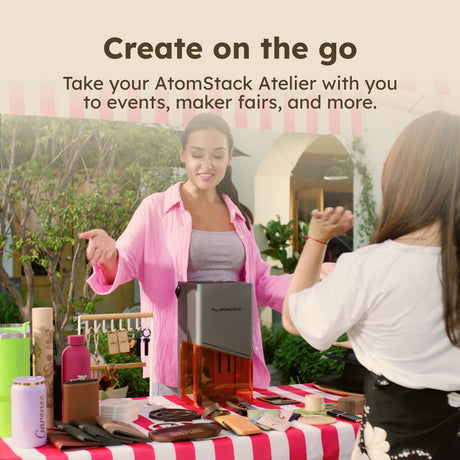 AtomStack Atelier Laser Engraver - 12 W Diode Galvo
