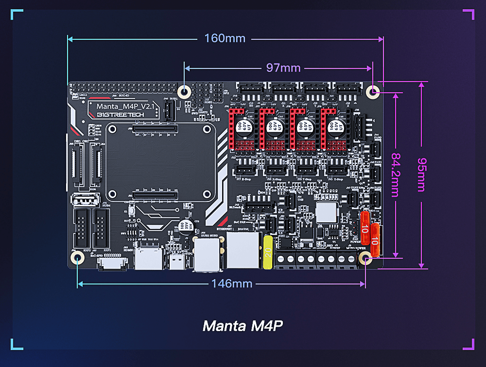 BigTreeTech Manta M4P Klipper Controller Board