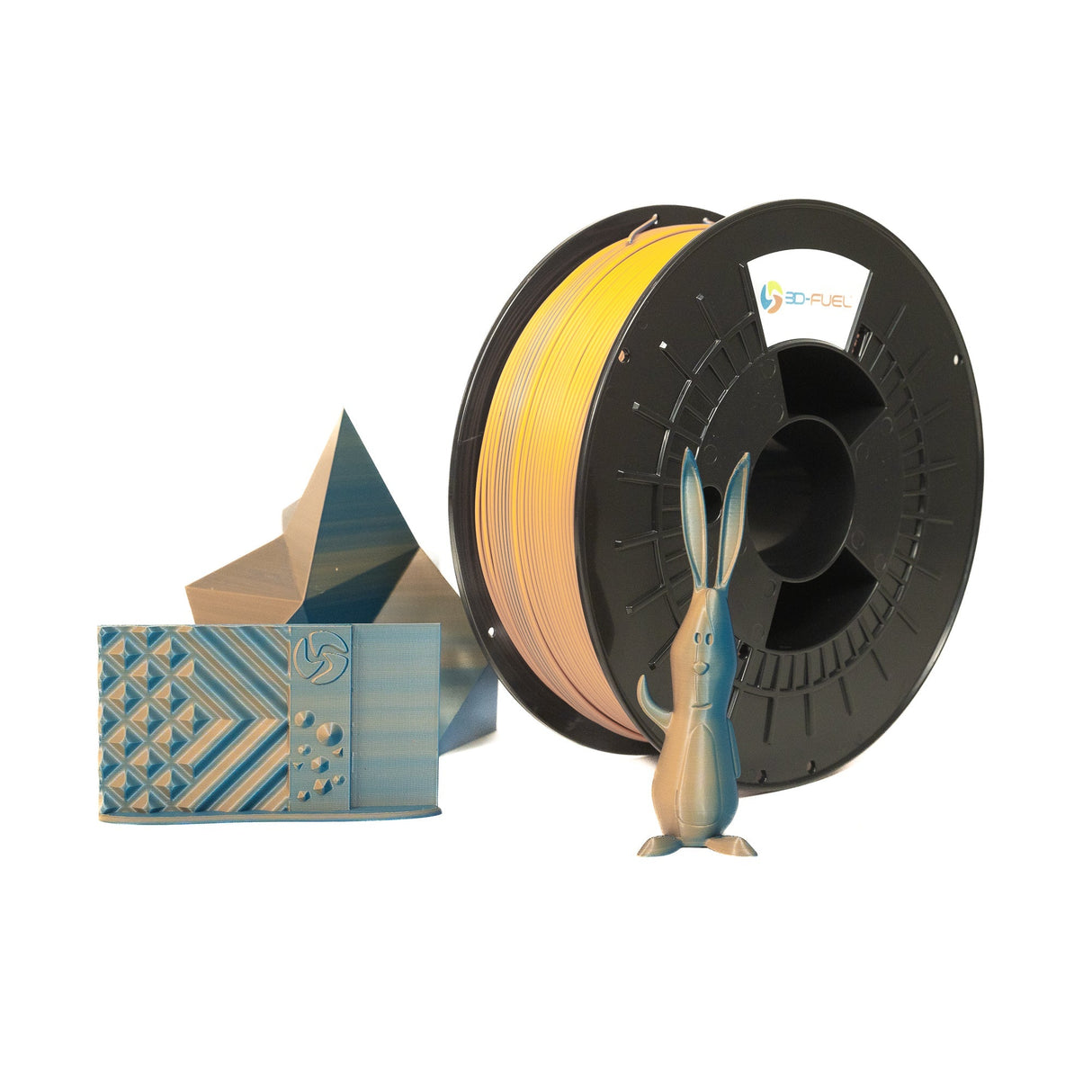 Dual-Color Silk PLA+, Silky Blue Orange Theory