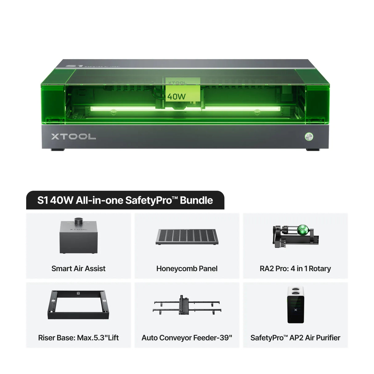 xTool S1 Enclosed Diode Laser Cutter