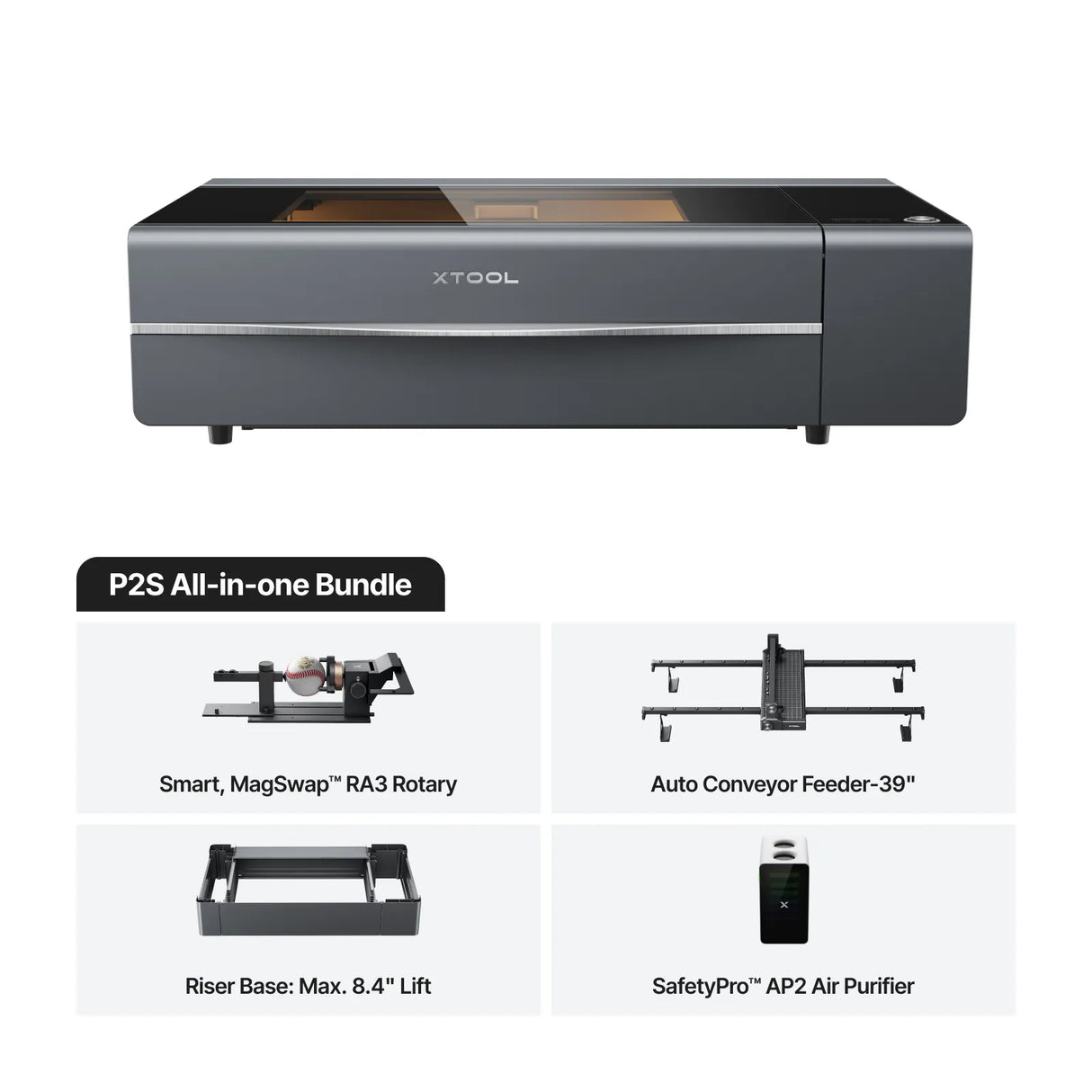 xTool P2S 55W Desktop CO2 Laser Cutter