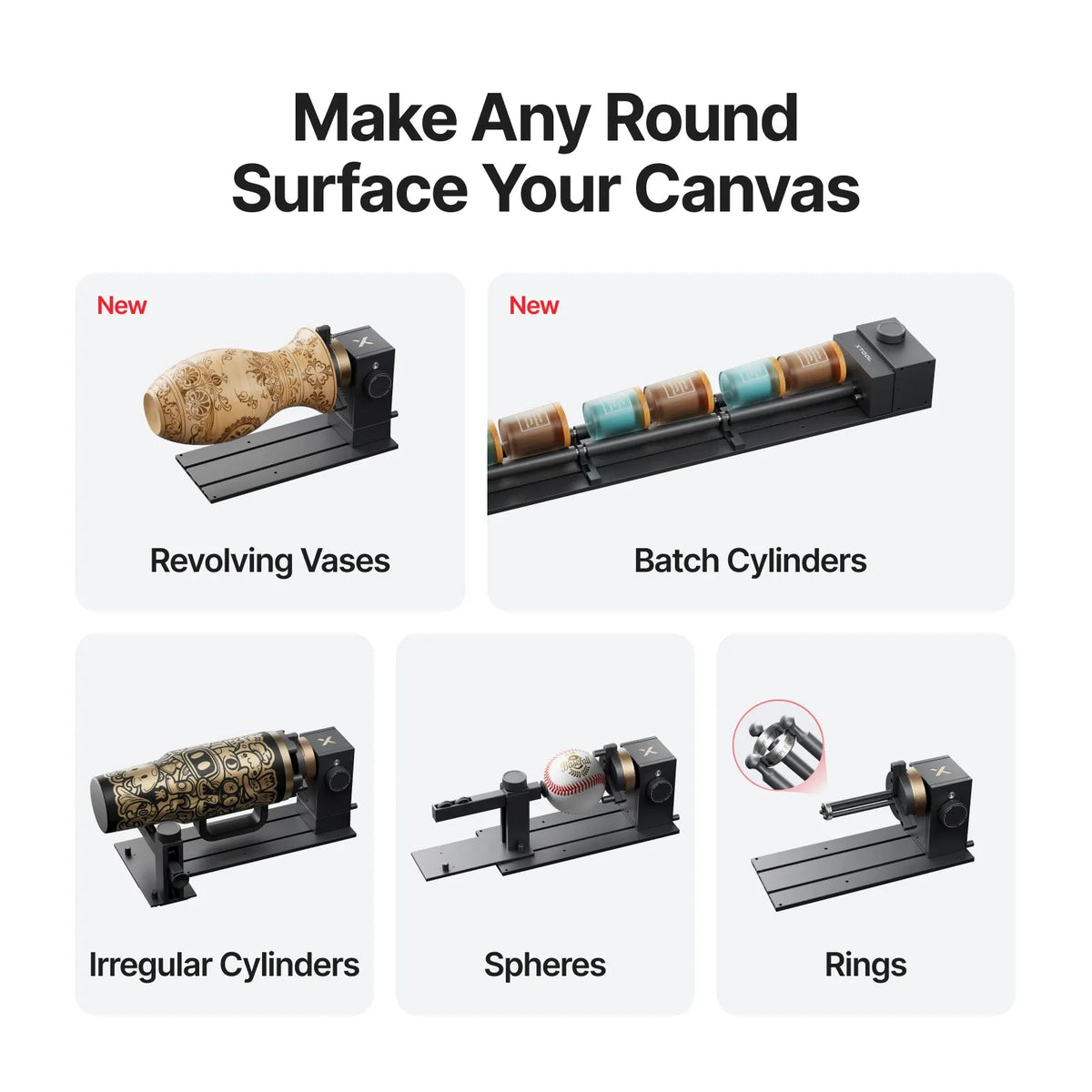 xTool RA3 & RA3 Lite: Intelligent Rotary Engraving for Rings, Tumblers & Ornaments