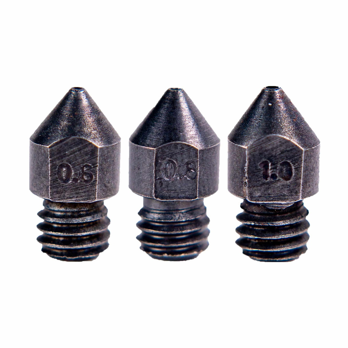 Nozzle - MK8 Hardened Steel 0.6/0.8/1.0mm