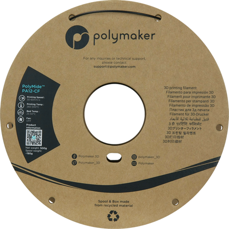 Fiberon PA12-CF10 Carbon Fiber Reinforced Nylon Filament