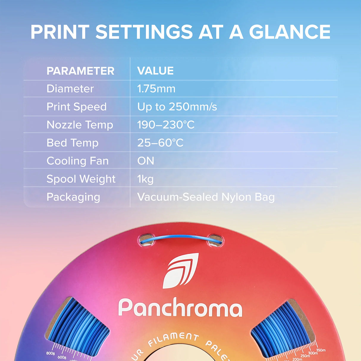 Panchroma Gradient Silk PLA