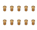 PROPACK Prusa E3D V6 Specific Brass Nozzle 1.75mm x 0.40mm Pack of 10