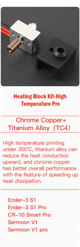 Creality Heating Block Kit-High Temperature Pro (300℃)