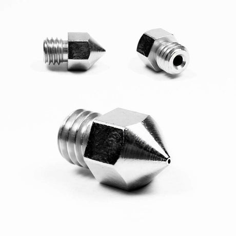Micro Swiss Printer Parts 1.00mm MK8 Plated TwinClad XT Wear-Resistant Nozzle